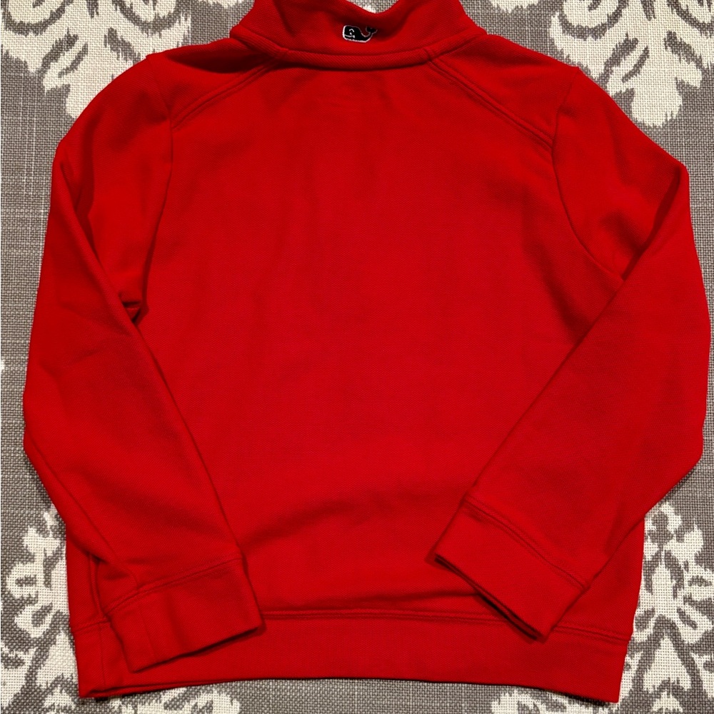 Red Half-Zip Pullover - Picture 2 of 3